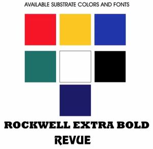 18x67 Vertical Outfield Distance Signs